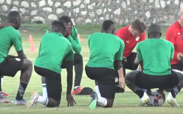 Entraînement des Lions : Aliou Cissé a effectué une mise en place tactique, sans Niang et Diagne
