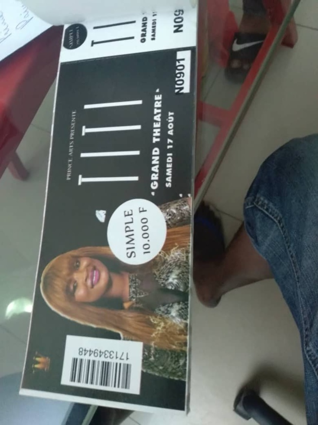 TITI au grand theatre le 17 aout, pensez à acheter vos tickets sont disponibles.
