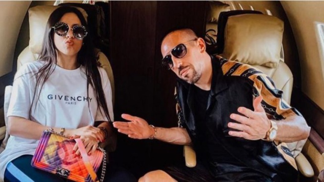 Sénégal-Algérie : Franck Ribéry avec sa fille dans l’avion en direction du Caire, pour assister à la finale de la CAN 2019