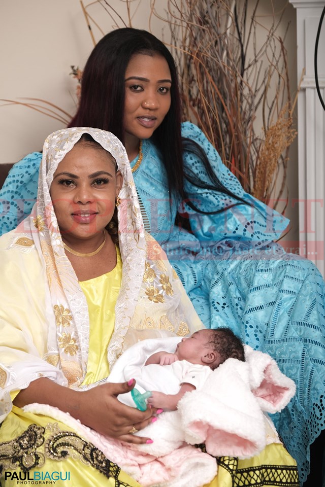 Les différents "SANGNE SÉ" de Amina Poté le jour du baptéme de sa fille aux USA.