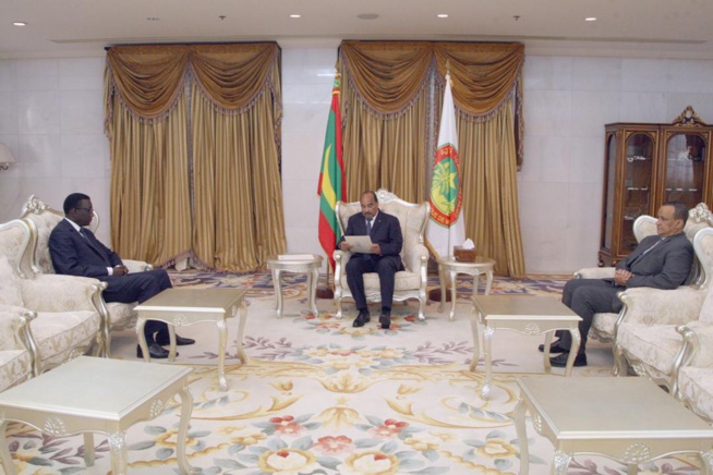 Le Ministre des Affaires Étrangères et des Sénégalais Monsieur Amadou BA a été reçu  par le Président de la République Islamique de Mauritanie .
