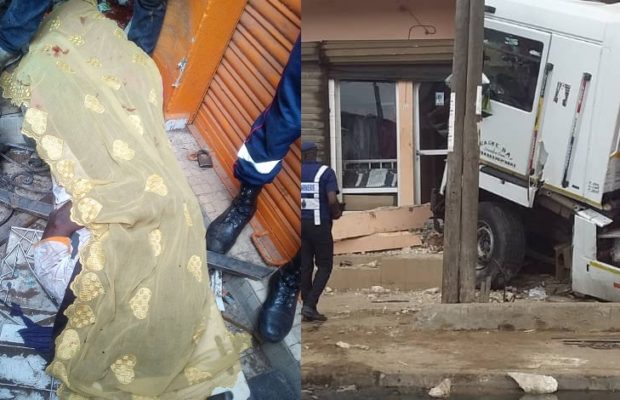 DRAME DE THIAROYE SUR MER Le chauffeur s’est enfui, son camion peine à être déplacé DRAME DE THIAROYE SUR MER Le chauffeur s’est enfui, son camion peine à être déplacé