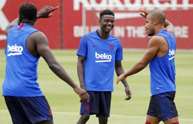 Moussa Wagué a déjà repris l’entrainement avec le Barça ! ‬ Moussa Wagué a déjà repris l’entrainement avec le Barça ! ‬
