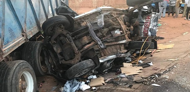 Accident-Tamba : Un camion malien rentre en collision avec une voiture « 7places »