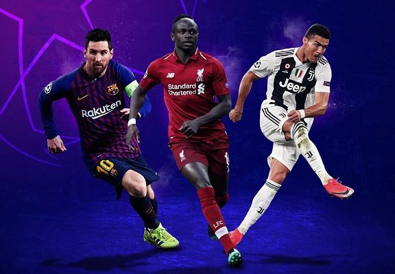 Sadio Mané nommé parmi les trois prétendants au titre de meilleur attaquant de la dernière édition de UEFA Champions League. avec Lionel Messi et Cristiano Ronaldo