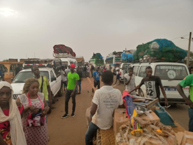 Ourossogui: La déviation du Pont de Sinthiou Garba cède, des dizaines de voitures bloqués