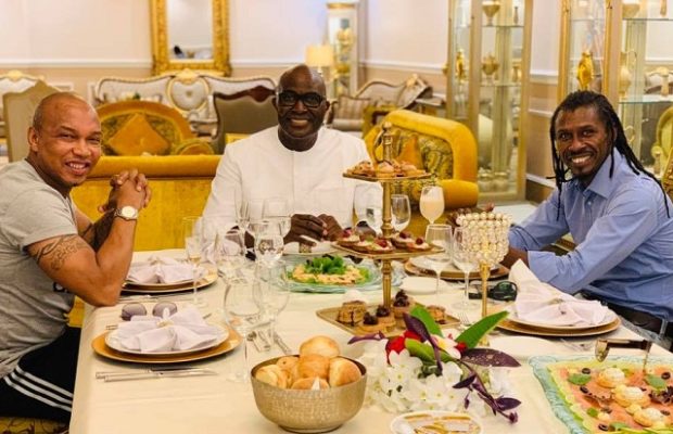 Quand Aliou Cissé et El Hadj Diouf se retrouvent chez le Milliardaire Babacar Ngom