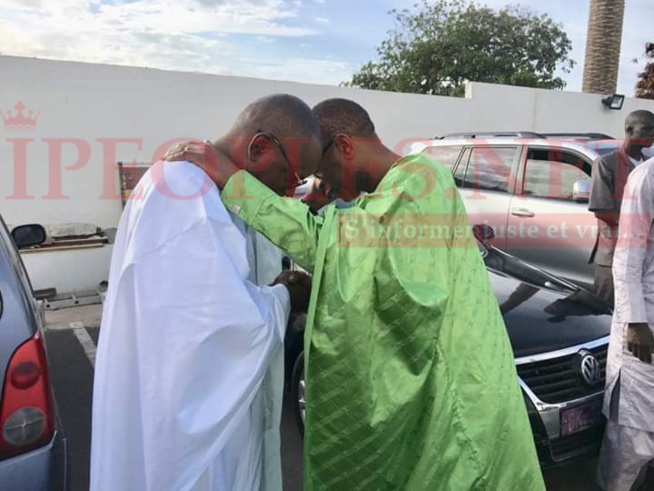 Prière Eid el Fitre Massalikoul Djinane, le ministre conseiller Youssou Ndour et le ministre du sport Matar Ba
