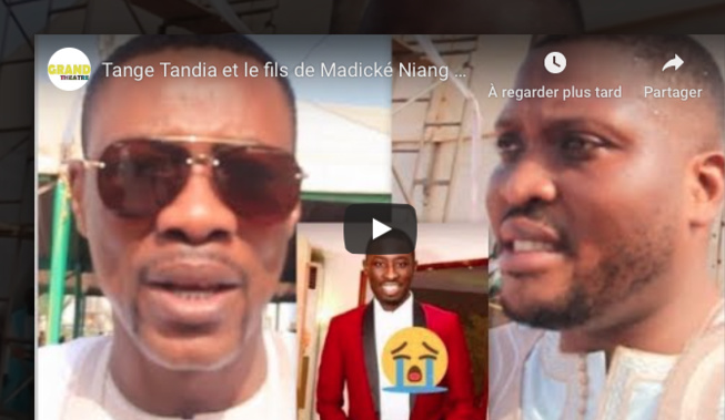 Tange Tandia et le fils de Madické Niang prient pour le repos de Zoula (décédé hier nuit)