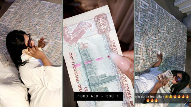 Depuis dubai, Diaba Sora montre sa puissance, elle dort sur des billets…