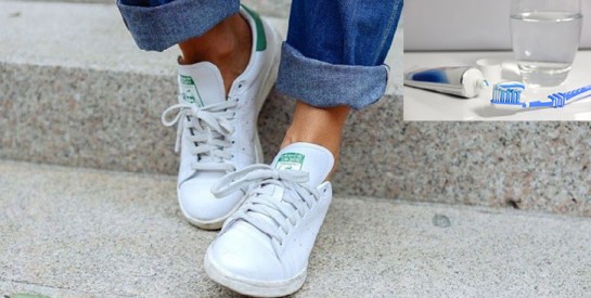 L'astuce efficace pour rendre leur blancheur à vos baskets usées avec du dentifrice L'astuce efficace pour rendre leur blancheur à vos baskets usées avec du dentifrice