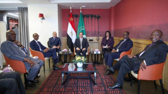 Les magnifiques images du déjeuner des Chefs d’Etats Africains invités au sommet du G7 Les magnifiques images du déjeuner des Chefs d’Etats Africains invités au sommet du G7