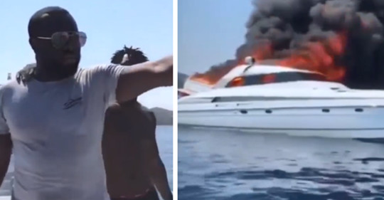 Maître Gims rescapé d’un incendie : son bateau prend feu en Corse Maître Gims rescapé d’un incendie : son bateau prend feu en Corse