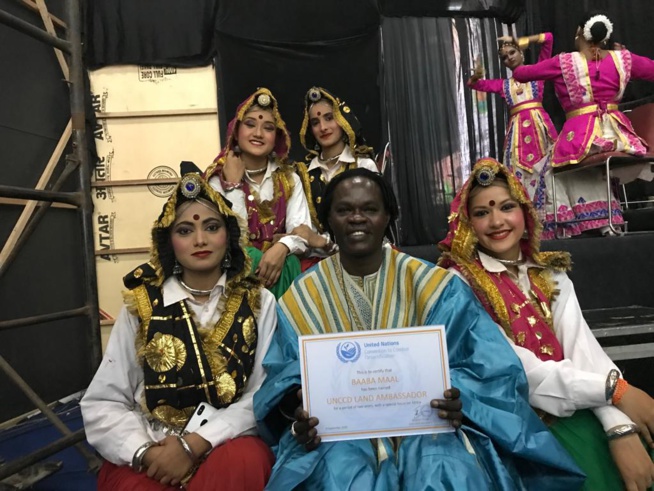 Baba Maal  Ambassadeur par la  Convention pour le Combat contre la désertification des Nations Unies (UNCCD)