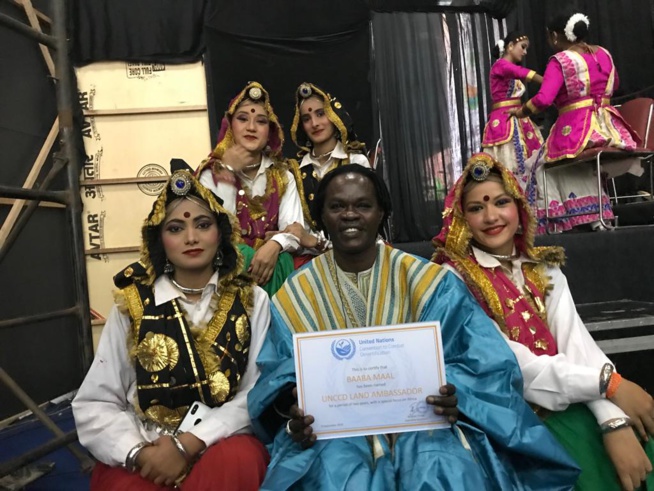 Baba Maal  Ambassadeur par la  Convention pour le Combat contre la désertification des Nations Unies (UNCCD)