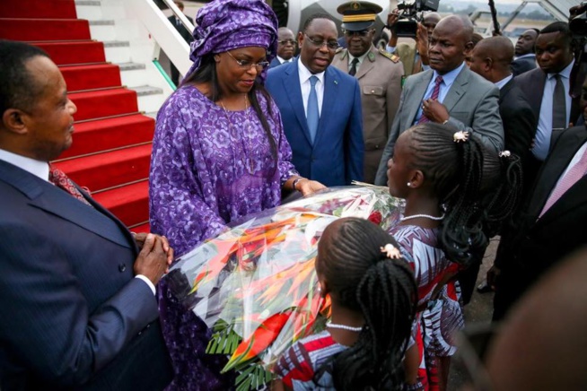 Le Président Macky Sall et la Première Dame chaleureusement accueillis à Brazzaville