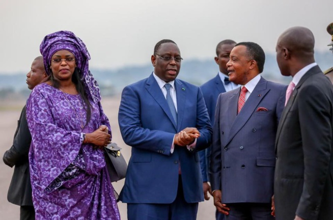 Le Président Macky Sall et la Première Dame chaleureusement accueillis à Brazzaville