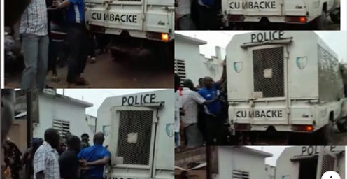 VIDÉO : La police arrête Ibrahima Diop dit Ibou, l’homme qui a revendiqué le saccage du stade de Mbacké.
