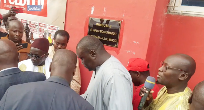 En live de l'inauguration du nouveau siége de PROMO CONSULTING du président Mbagnick Diop qui porte le nom de Serigne Bara Falilou Mbacké.