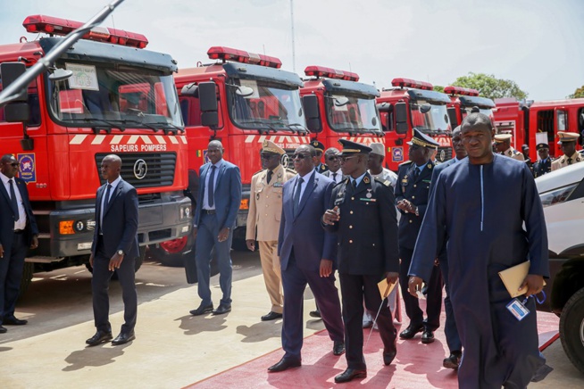 Réception 1er lot de matériel du programme spécial d’équipement de la Brigade nationale des sapeurs-pompiers.