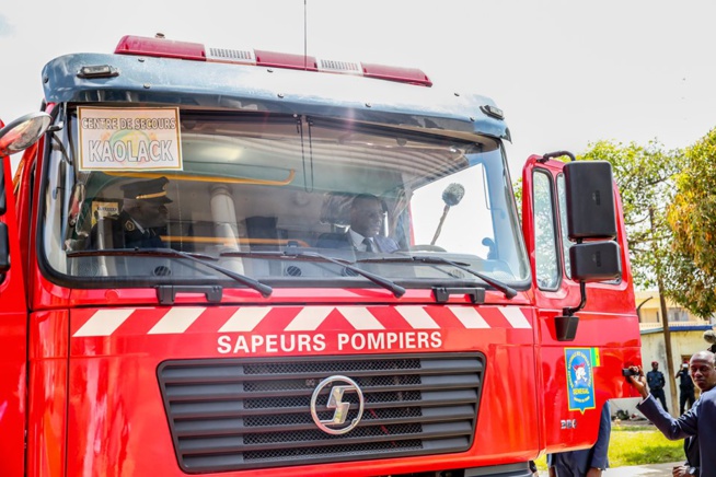 Réception 1er lot de matériel du programme spécial d’équipement de la Brigade nationale des sapeurs-pompiers.