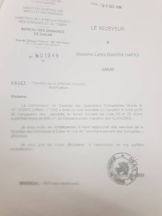 Sa « baraque » des Almadies érigée sans titre légal, démolie…: Me Moussa Bocar Thiam crie au scandale ( Documents ) Sa « baraque » des Almadies érigée sans titre légal, démolie…: Me Moussa Bocar Thiam crie au scandale ( Documents )