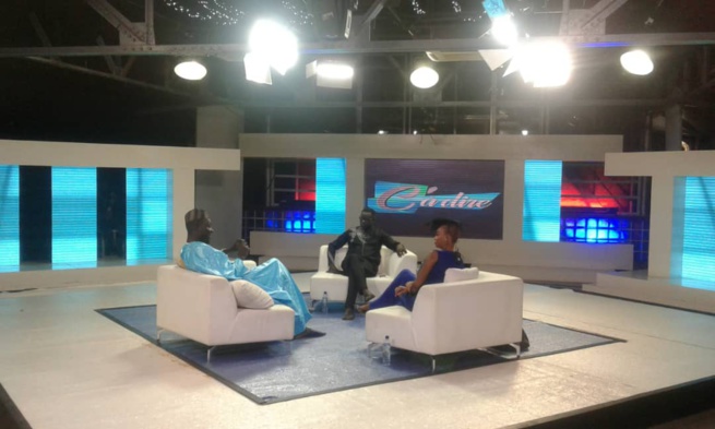 Les images du tournage de l'émission C' À DIRE de Ben Matar et Fabienne Felhio sur la 2STV .