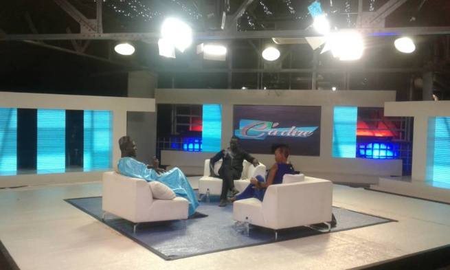 Les images du tournage de l'émission C' À DIRE de Ben Matar et Fabienne Felhio sur la 2STV .