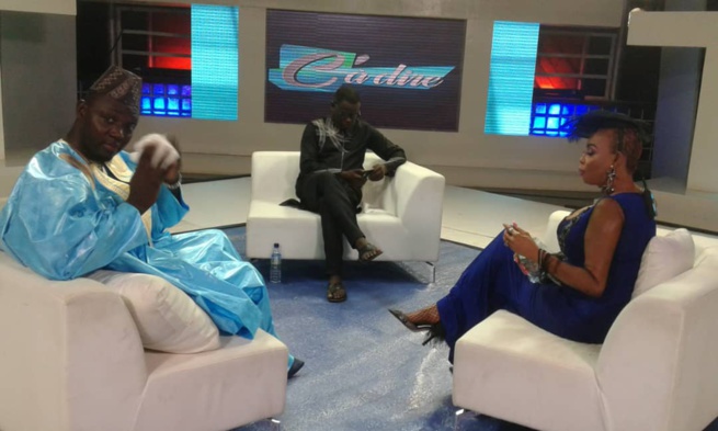 Les images du tournage de l'émission C' À DIRE de Ben Matar et Fabienne Felhio sur la 2STV .