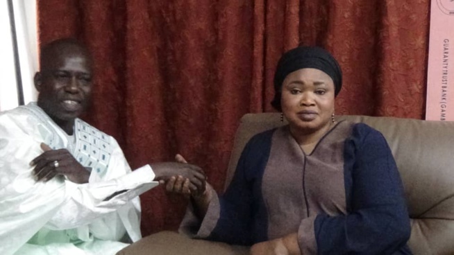 Preparation du 01 janvier à Banjul: Bakane Seck reçu par le maire de Banjul Roky Malick Lo.