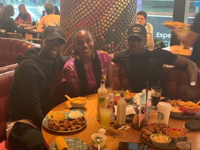 Londres: L’actrice Khalima de la série « Maîtresse d’un homme marié » prend du bon temps avec Cheikhou Kouyaté