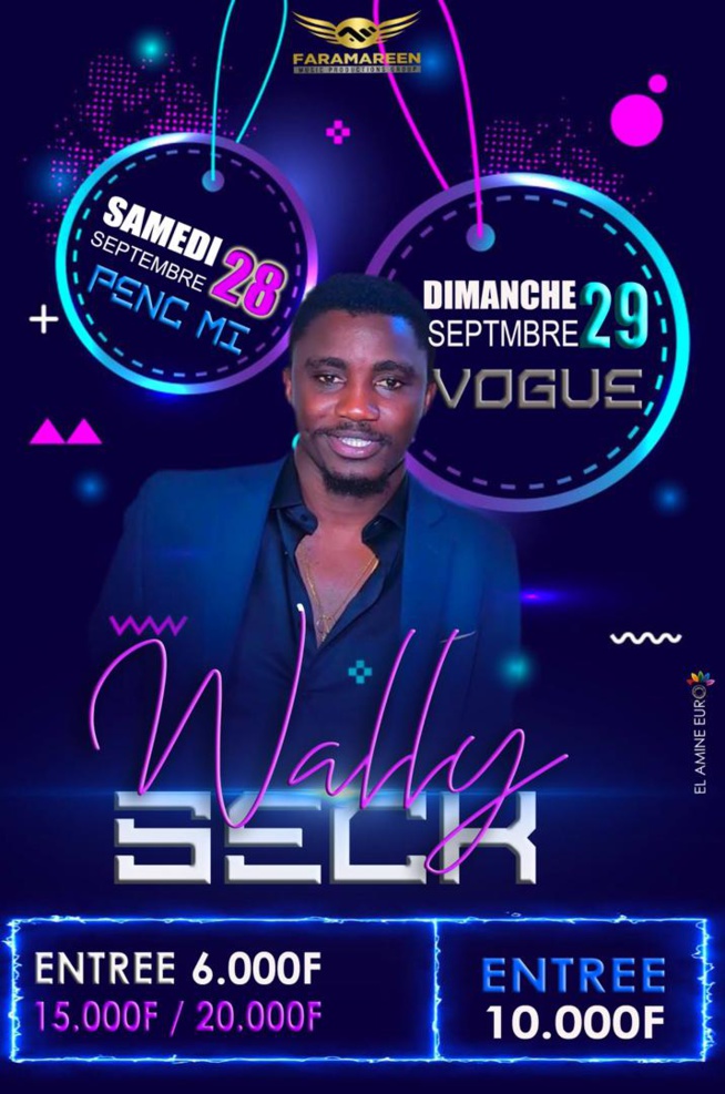 Le Faramaren de retour ce samedi au Penc Mi et le dimanche la seule destination des Almadies au Vogue. Pensez à réserver vos places