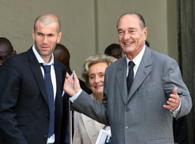 Zidane "triste" pour Chirac, "Président de tous les sportifs"