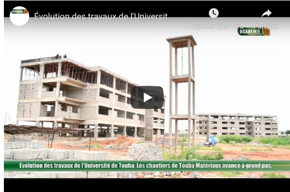 Évolution des travaux de l'Université de Touba: Les chantiers avancent à grand pas Évolution des travaux de l'Université de Touba: Les chantiers avancent à grand pas