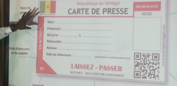 Code de la presse: Des Specimens de la carte Nationale de Presse présentés aux journalistes Code de la presse: Des Specimens de la carte Nationale de Presse présentés aux journalistes