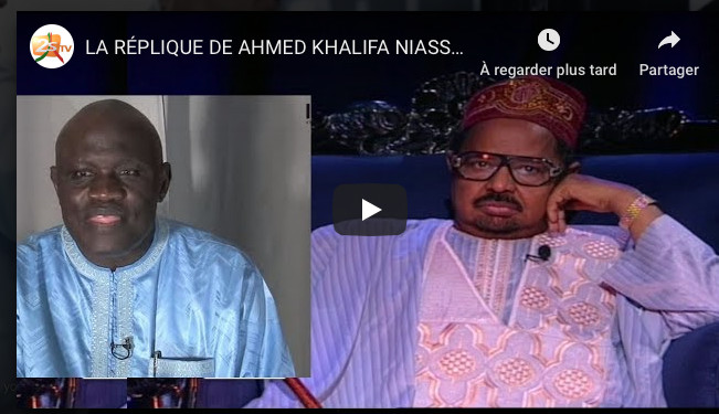 LA RÉPLIQUE DE AHMED KHALIFA NIASS À GASTON MBENGUE LA RÉPLIQUE DE AHMED KHALIFA NIASS À GASTON MBENGUE