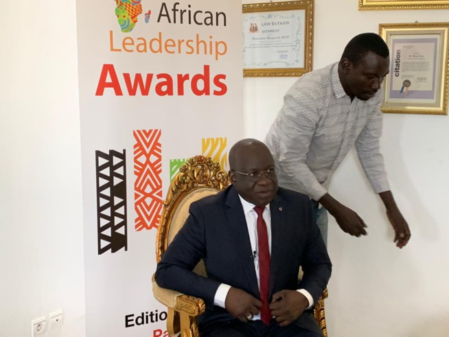 IMAGES: Les coulisses de l'enregistrement avec le président Mbagnick Diop avec une télévision international Label TV pour les ALA 2019.