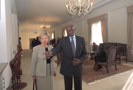 VISITE : Le président Abdoulaye Wade au palais de la République ce Samedi.