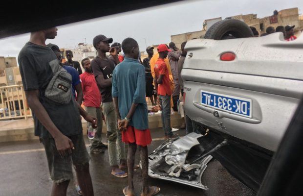 Urgent : Un grave accident fait 8 victimes, qui ont été conduits à l’hôpital de Grand-Yoff.