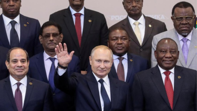 Poutine se félicite de la «nouvelle page» ouverte avec l'Afrique à Sotchi Poutine se félicite de la «nouvelle page» ouverte avec l'Afrique à Sotchi