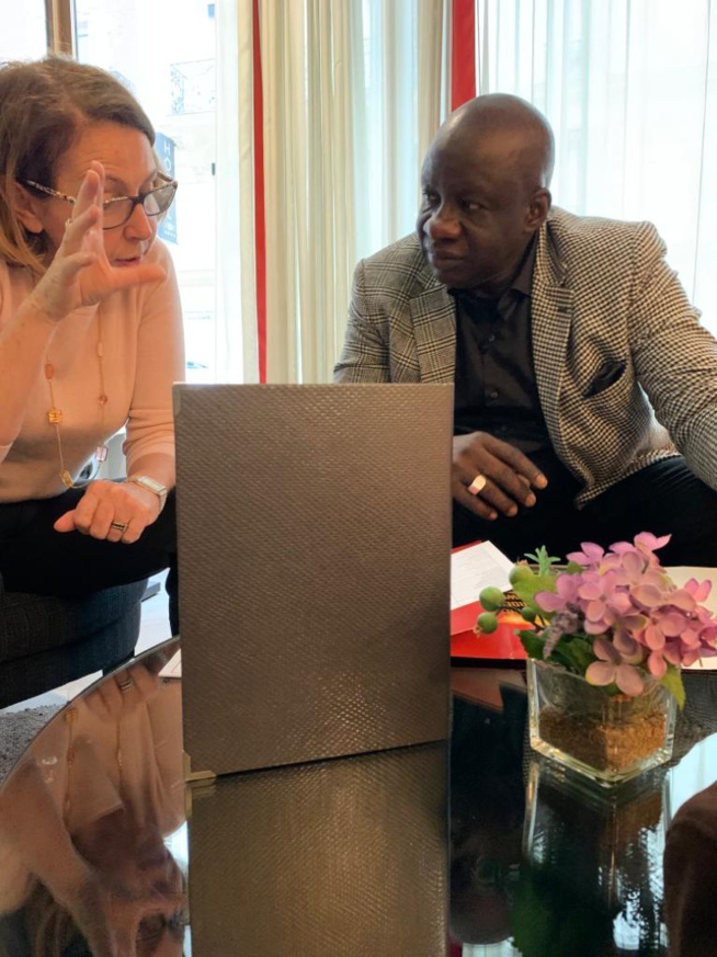 Arrivé du Président Mbagnick Diop ce jour à Paris pour l'organisation pratique des African Leardership Awards à Paris