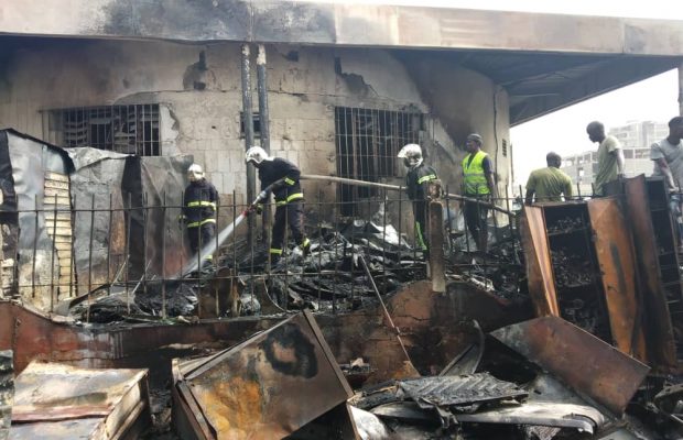 INCENDIE À CRÉDIT DU FONCIER : 15 MILLIONS PARTIS EN FUMÉE