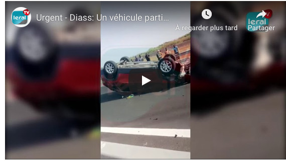 Urgent - Diass: Un véhicule particulier percute une voiture de la gendarmerie et se renverse... (VIDEO)