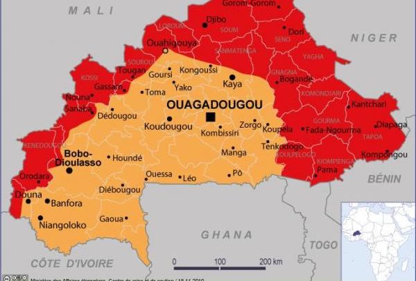 Le Burkina Faso «entièrement déconseillé» aux voyageurs selon le Ministère français des affaires étrangères Le Burkina Faso «entièrement déconseillé» aux voyageurs selon le Ministère français des affaires étrangères