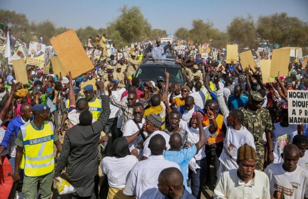 Accueil populaire du Président Macky Sall à Mbacké