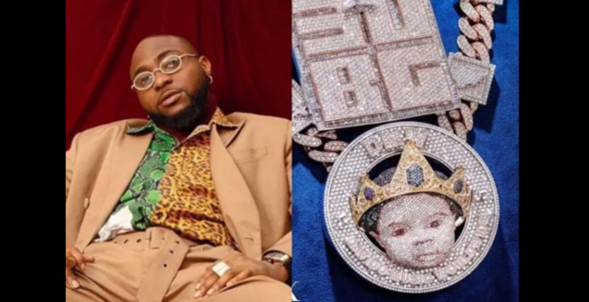 Davido débourse 410 000 dollars pour un collier en diamants pour son fils (photos) Davido débourse 410 000 dollars pour un collier en diamants pour son fils (photos)