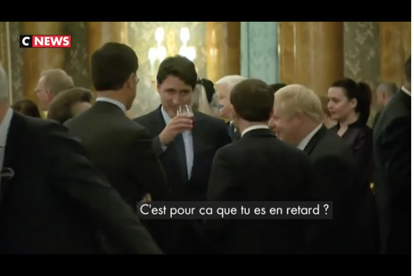 Vidéo - Emmanuel Macron, Boris Johnson et Justin Trudeau filmés entrain de se moquer de Trump?