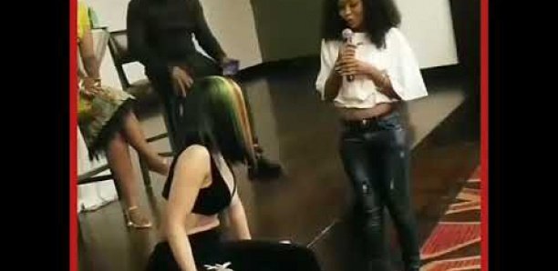 Une célébrité ghanéenne defie Cardi B dans un twerk, sa pérruque tombe