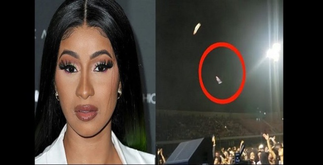 Concert de Cardi B au Ghana: Des fans en colère lui lancent des bouteilles à son arrivée sur scène