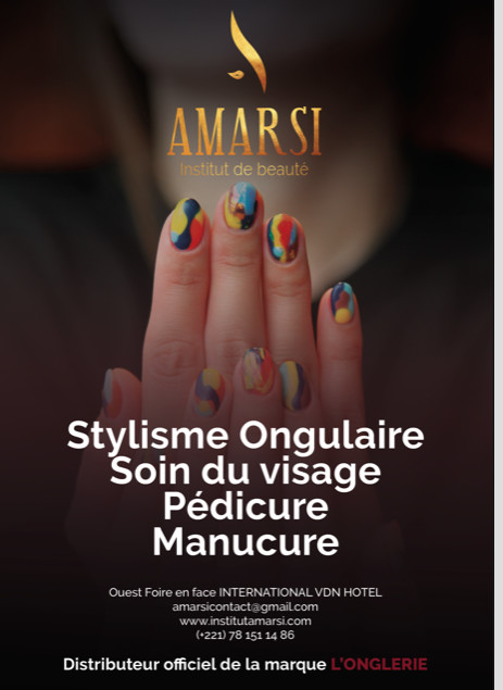 Du nouveau à Dakar AMARSI votre stylisme Ongulaire soins de visage,pédicure, manucure et beauté en face la gendarmerie de la foire.